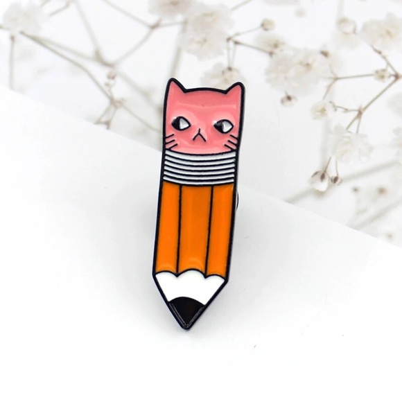 ‼️5 for $25 SALE‼️Cute Little Cat Pencil Pin - Picture 5 of 7